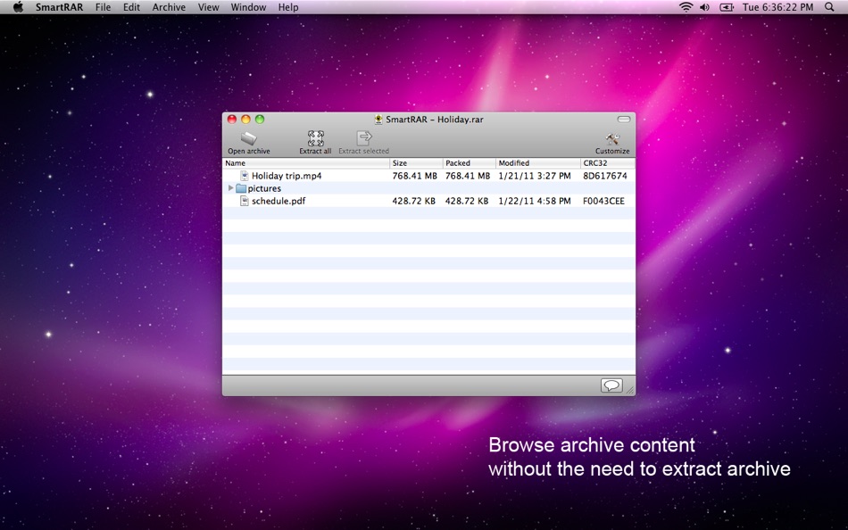 #1. SmartRAR for Mac OS X (macOS) 由: Ivan Glisic