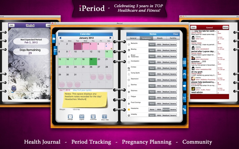 Screenshot #1 pour iPeriod Ultimate (Period / Menstrual Calendar)