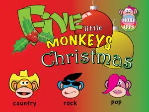 Five Little Monkeys Christmas HD screenshot #1 for iPad