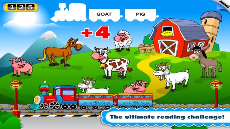 Animal Train Preschool Adventure First Word Learning Games for Toddler Loves Farm and Zoo Animals by Monkey Abby® screenshot-3