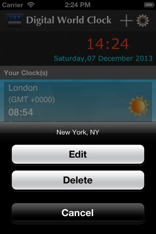 Digital World Clock screenshot 4