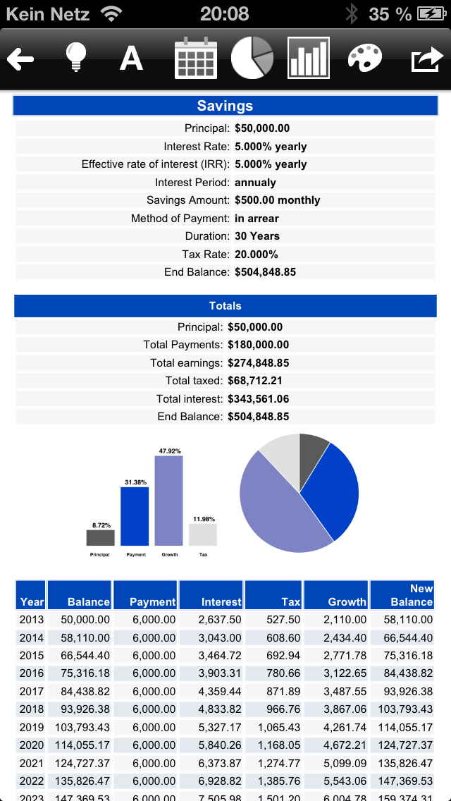 Financial Calculator - MarkMoneyPro Screenshot