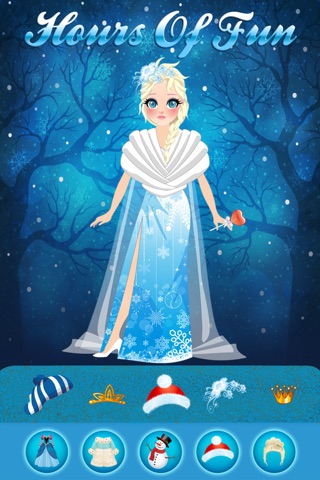 Magic Snow Queen Ice Princess Fashion Castle Game - Free Girls Edition screenshot 2