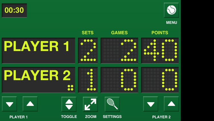 Game Set Match Tennis Scoreboard screenshot-3
