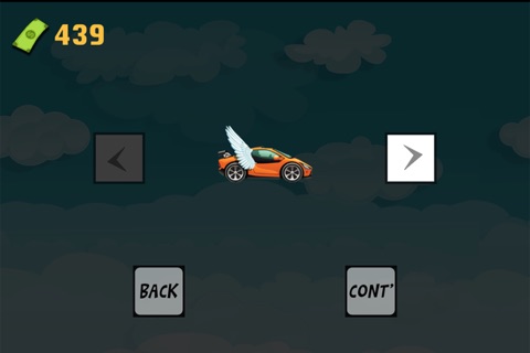 Sky Car Chase Racer Adventure Free - Escape Run From Monster Fire Balls! screenshot 2