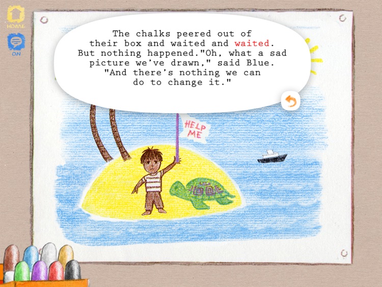 The Chalk Box Story, an interactive storybook for kids based on the