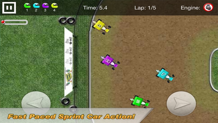 Dirt Racing Sprint Car Game