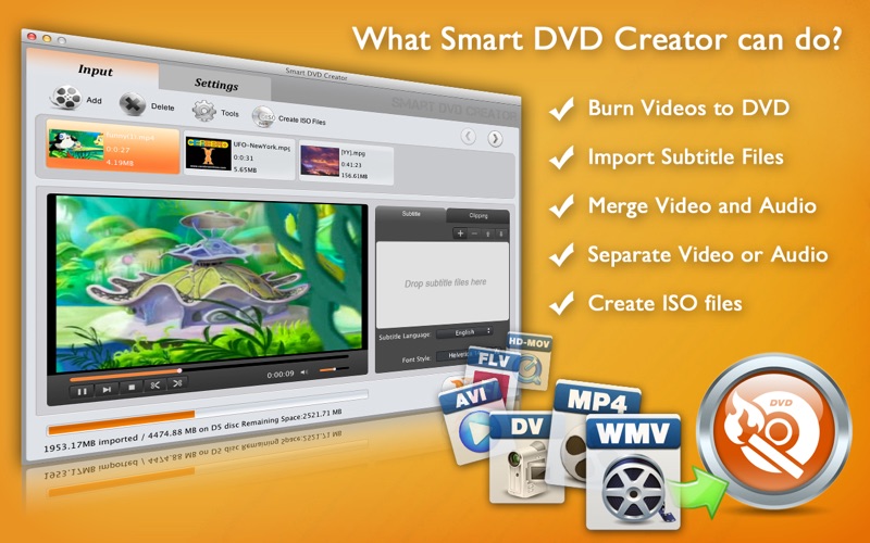 Screenshot #1 for Smart DVD Creator - Burn Videos to DVD