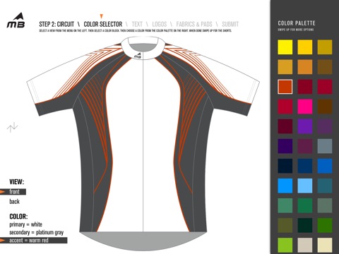 Mt. Borah Semi-Custom Jersey Builder screenshot 2