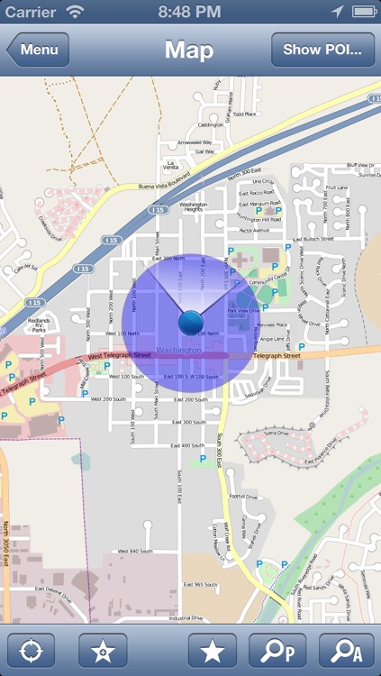 Utah, USA Offline Map - PLACE STARS
