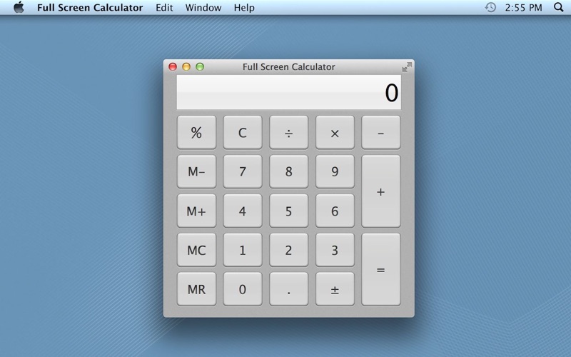 full screen calculator iphone screenshot 1