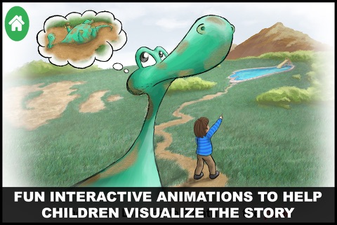 Dino Finds a Hatchling - Good Dino Adventures Educational Interactive Touch Book for Learning Read screenshot 3