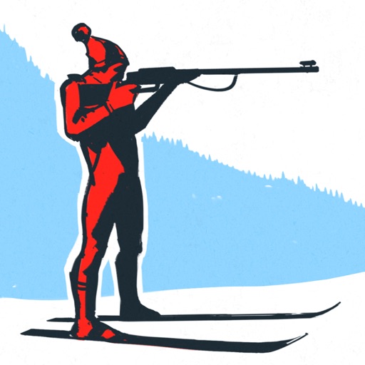 Biathlon. Board game icon