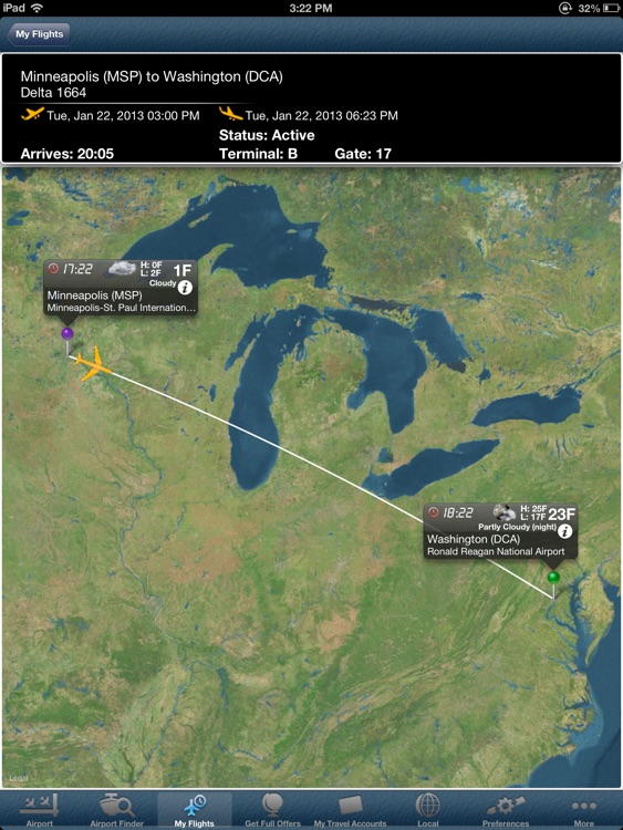 Washington Reagan National Airport DCA+Flight Tracker HD