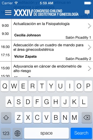 XXXIV Congreso Chileno de Ginecología screenshot 3