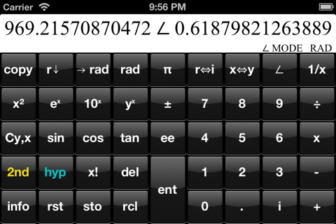 Complex RPN Calculator PRO screenshot 3