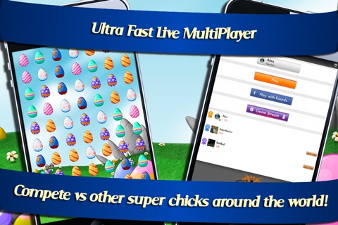 Super Chicks and Funky Rabbits: Collect your crazy easter supereggs screenshot 2