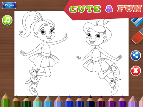 Screenshot #6 pour Coloring Pages for Girls - Fun Games for Kids