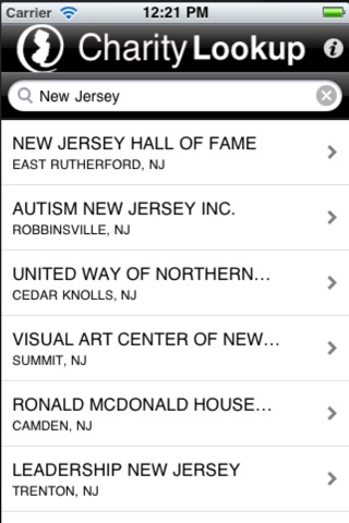 New Jersey Charity Search screenshot 2