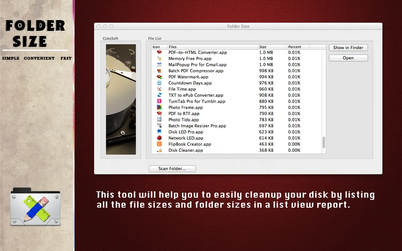 #3. Folder Size (macOS) De: 方成 印