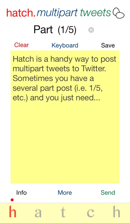 Hatch: Multipart Tweet Composer