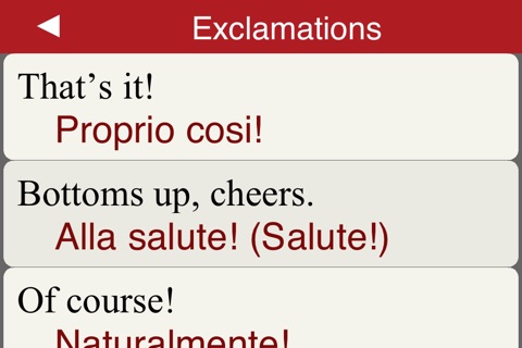 Italian At A Glance Phrasebook screenshot 3