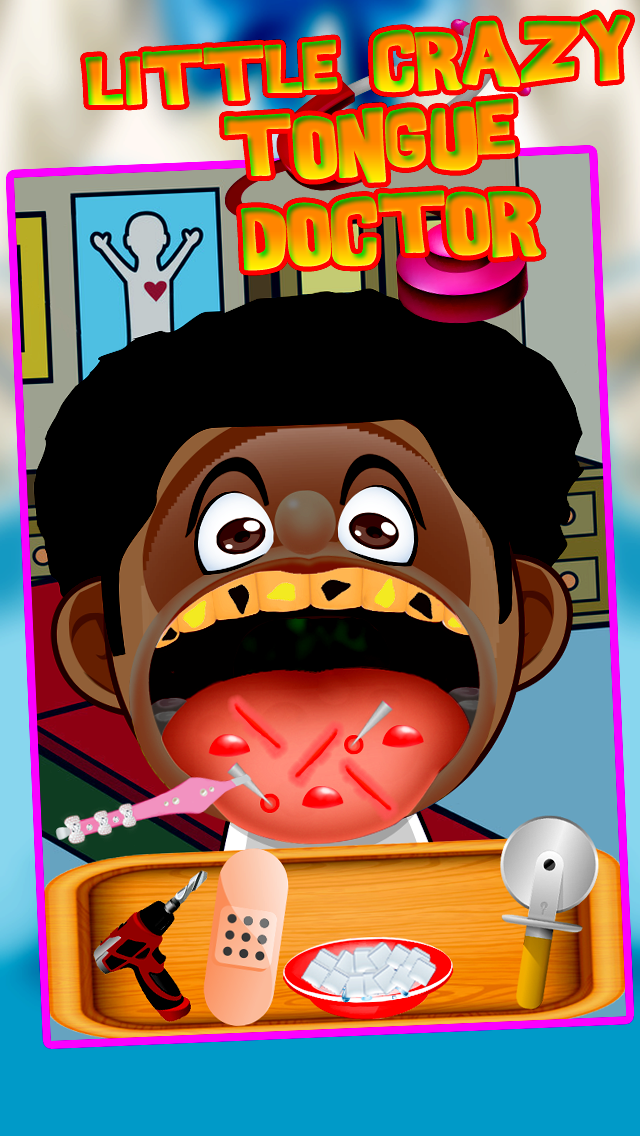 Screenshot #2 pour Peu fou langue, dentiste (dents) et Visage Docteur (dr) - Fun Jeux pour enfants