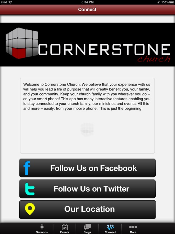 Cornerstone Church App for iPad screenshot-4