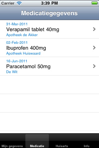 HealthBook screenshot 2