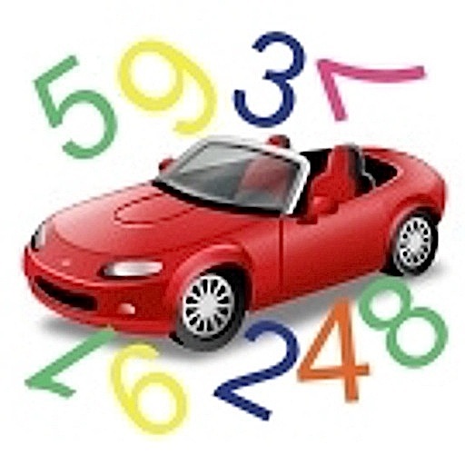 Count cars on the street icon