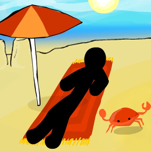 Click Death Beach - Stickman Edition iOS App