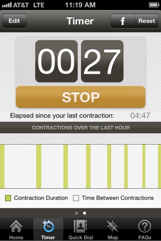 BabyTime Contraction Timer screenshot 3