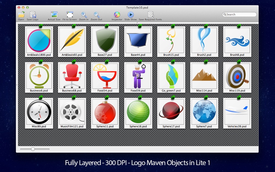 #4. Logo Templates for PhotoShop (macOS) Podle: AppMaven, LLC