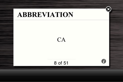Flash US State Abbreviations screenshot 2