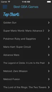 best games for gba iphone capturas de pantalla 2