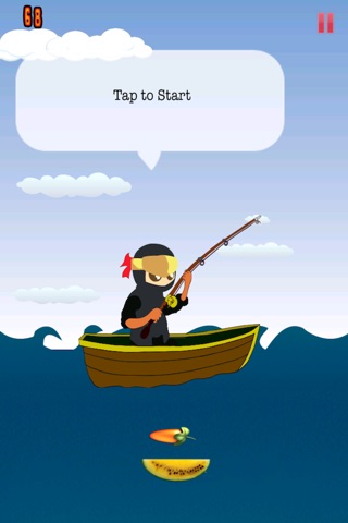 Deep Water Fruit Fishing Ninja screenshot 2