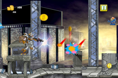 Glow Robot vs Scary Glow Monsters FREE - A Crazy Survival Adventure Game screenshot 4