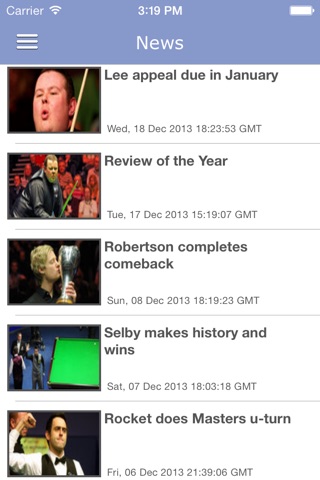 Snooker Pro - Snooker News screenshot 2