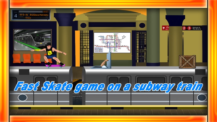 Skate Subway Stunts : The wild rail ride race - Free Edition