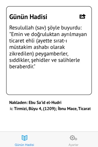 Her Gün Bir Hadis screenshot 2