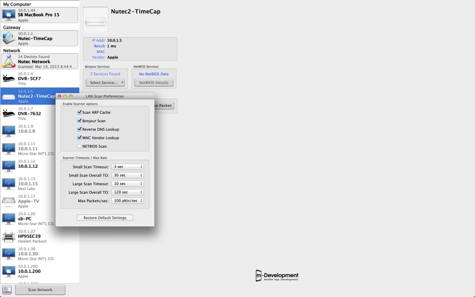 LAN Scan - Network Scanner - 1.12 - (macOS)