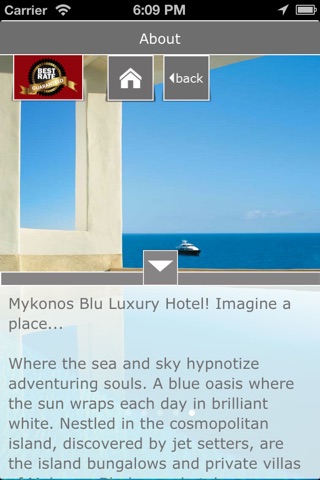 Mykonos Blu for iPhone screenshot 3