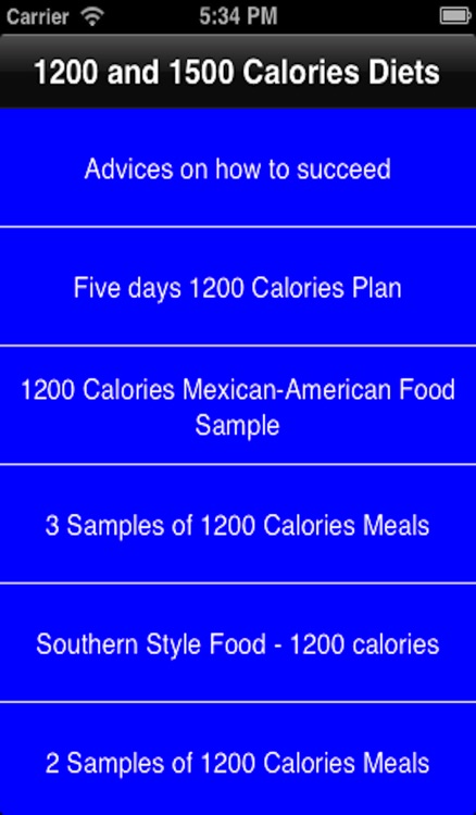 3 Day Diet and 1200 & 1500 Calories Diets