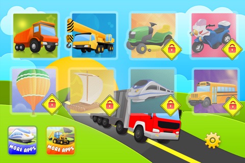 Trucks Flashcards Free  - Things That Go Preschool and Kindergarten Educational Sight Words and Sounds Adventure Game for Toddler Boys and Girls Kids Explorersのおすすめ画像1