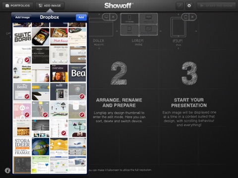 Showoff Design screenshot 2