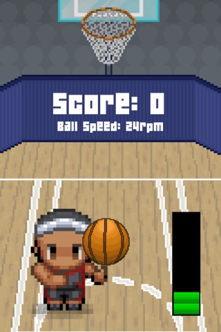 Spin the ball - Basketball Game Retro screenshot 2