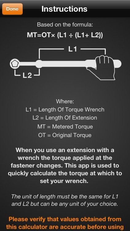 Torque Wrench Extension Calculator