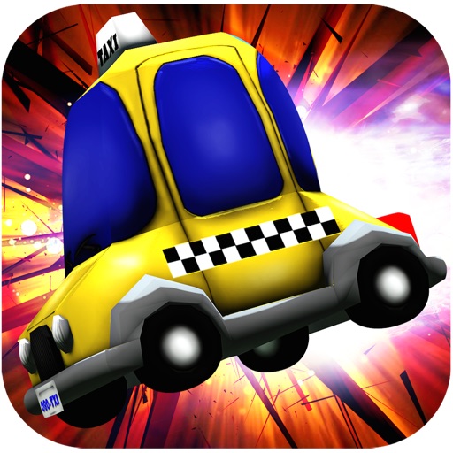 Angry Cabbie - Taxi cabbie pick up passengers on a crazy smash race icon