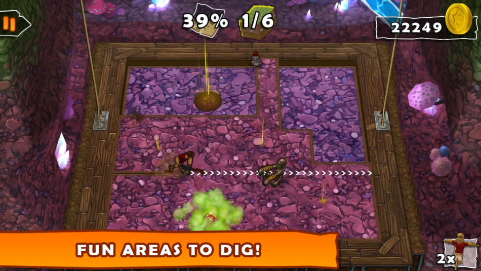 #4. Dig! (iOS) 由: Crescent Moon Games