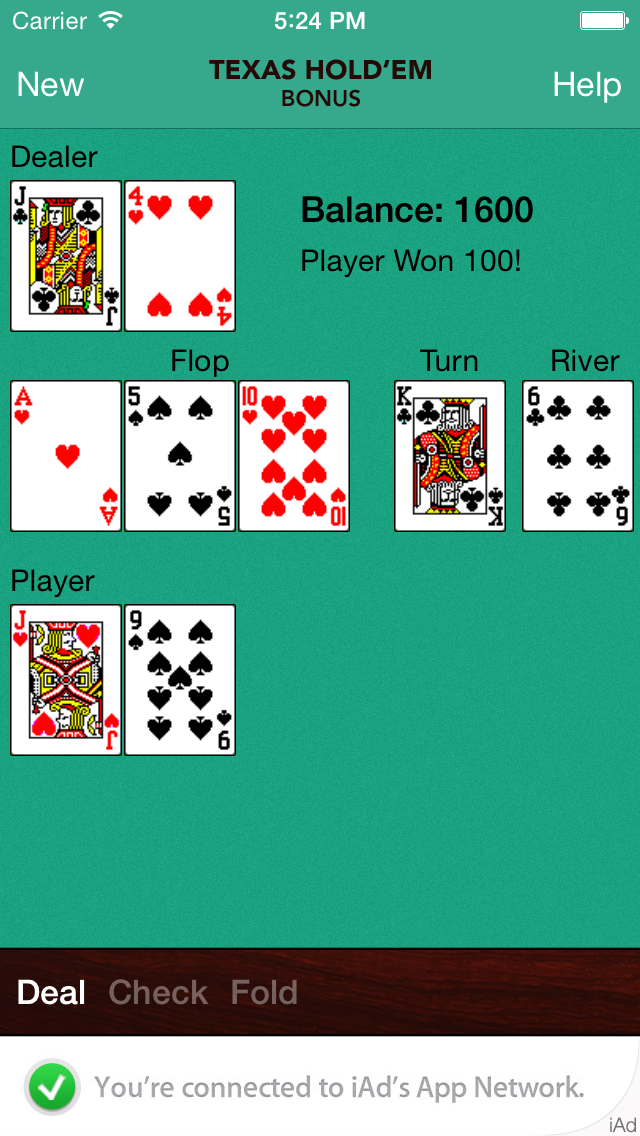Texas Hold'em Bonus screenshot 1